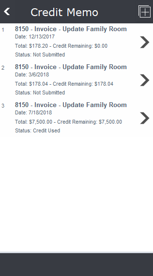 Mobile: Credit Memos Mobile: Credit Memos