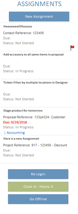 Assignments & Buttons Assignments & Buttons