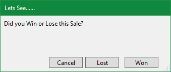 Deal Won or Lost Deal Won or Lost