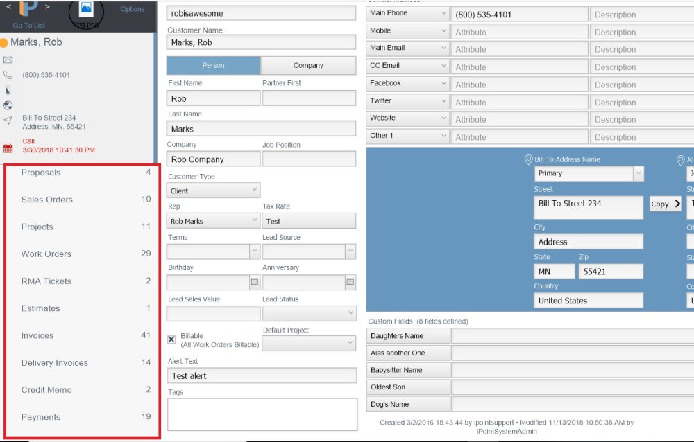 CRM Sections CRM Sections