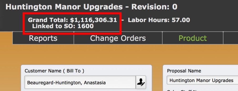Notation Showing This SO Is Now Linked to a Primary SO SO linked to another