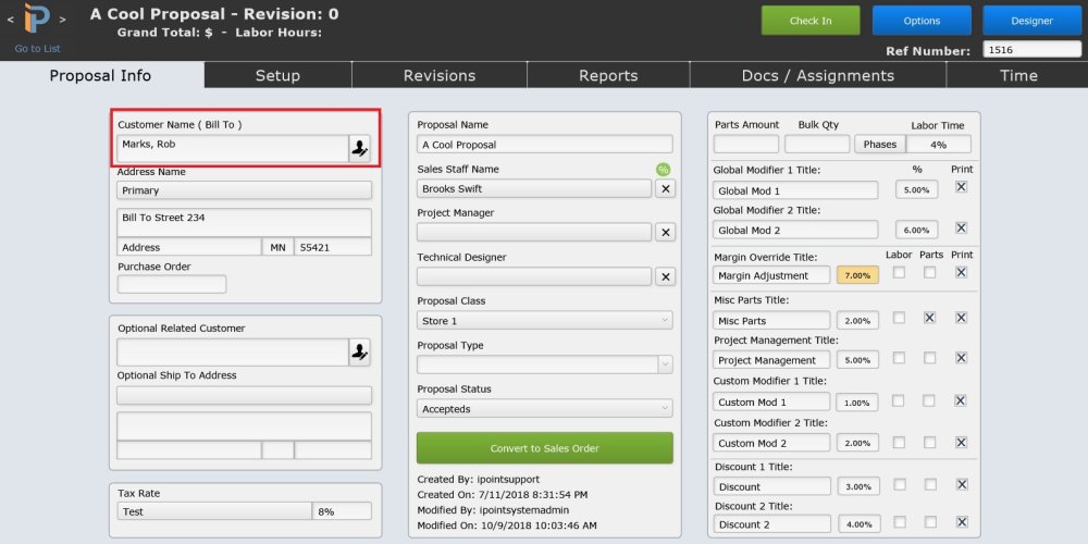 Proposal Customer Name Proposal Customer Name