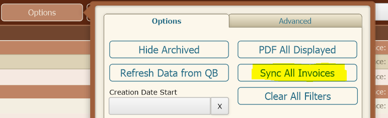 Sync All Invoices Sync All Invoices