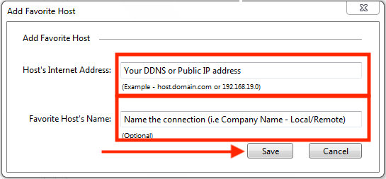 Host Address: Typically something like 1234-ABCD1234.ipointconnect.com Host Address