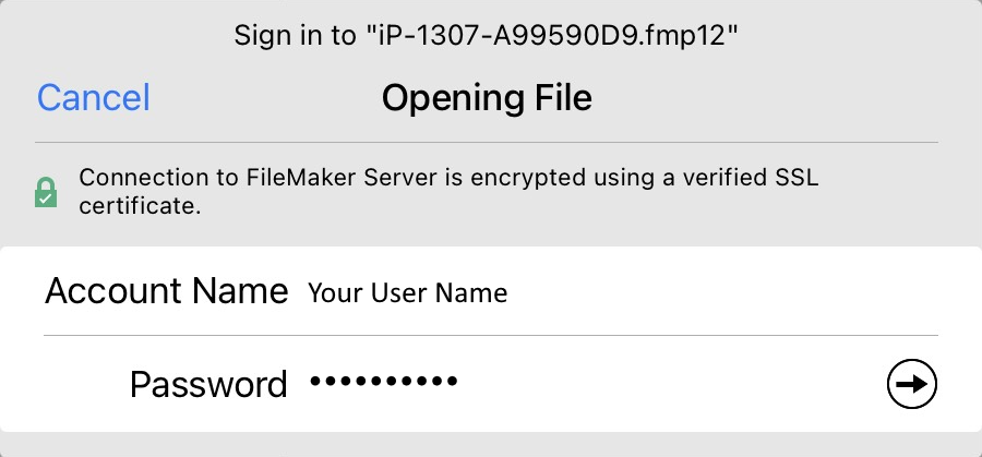 Username and Password Username and Password