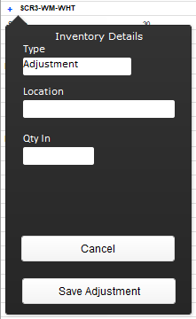 Inventory Details Inventory Details