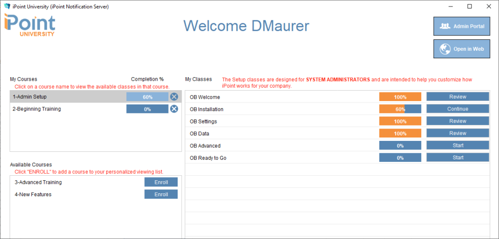 iPoint University Overview Course iPoint University Overview Course