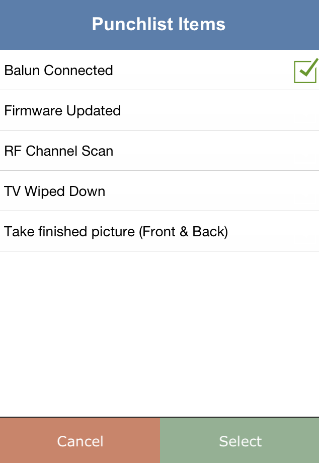 iPointTech Punchlist Items iPointTech Punchlist Items