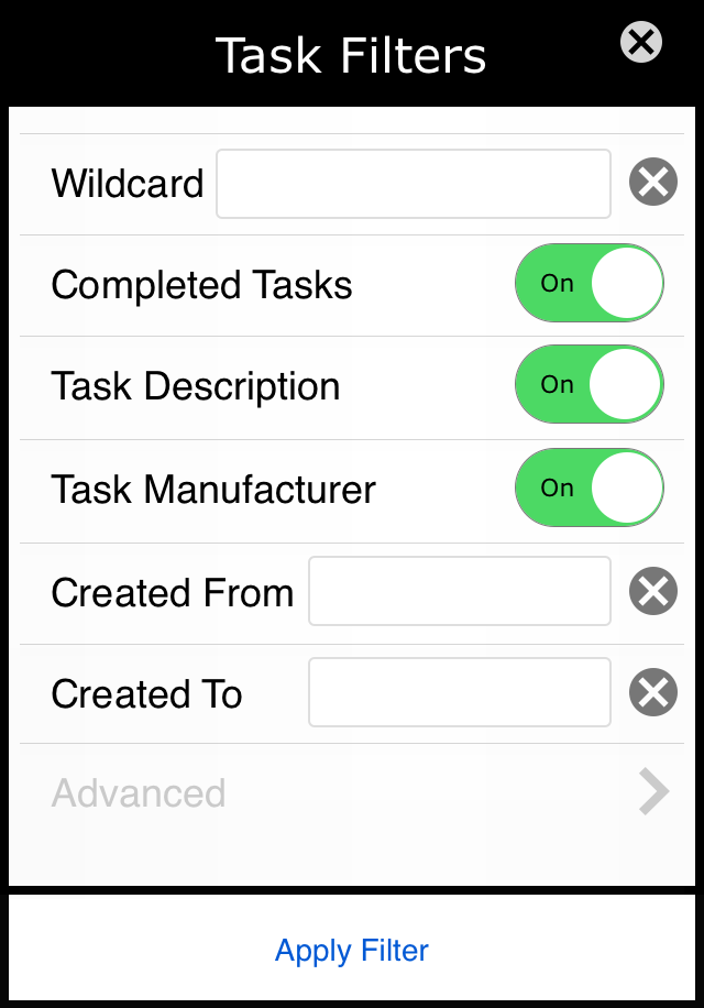 iPointTech Task Filters iPointTech Task Filters