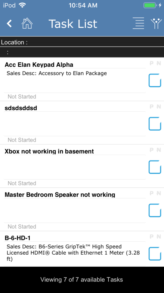 iPointTech Task List iPointTech Task List