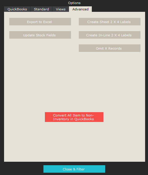 QB Sync Options: Advanced QB Sync Options: Advanced