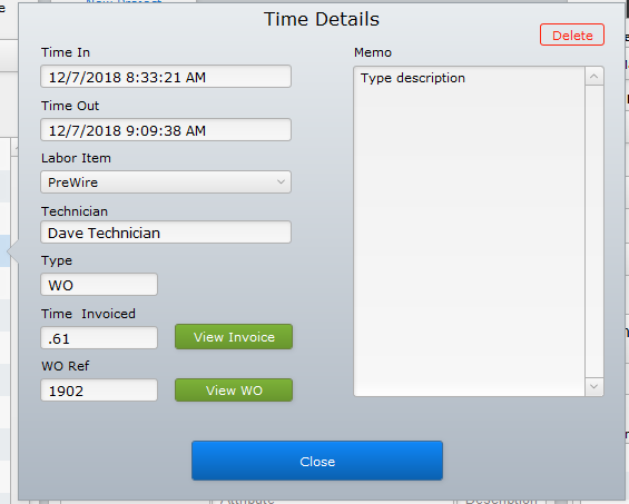 Project Time Details Project Time Details