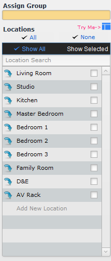 Assign Group & Location Assign Group & Location