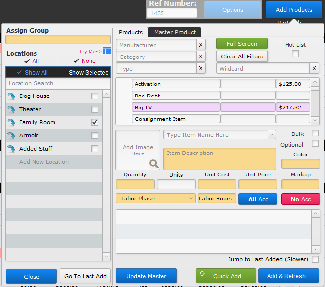 Add Products Add Products