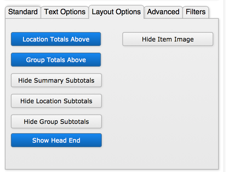 Proposal: Layout Options Proposal: Layout Options