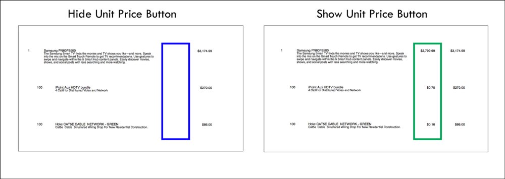 Show/Hide Unit Prices Show/Hide Unit Prices