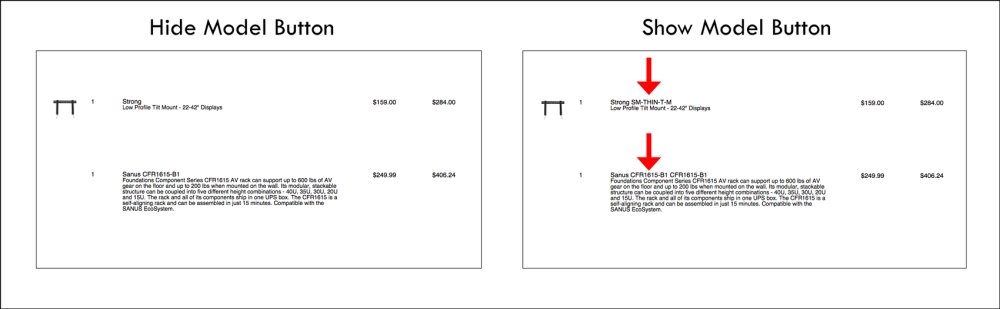 Show/Hide Item Model Name Show/Hide Item Model Name