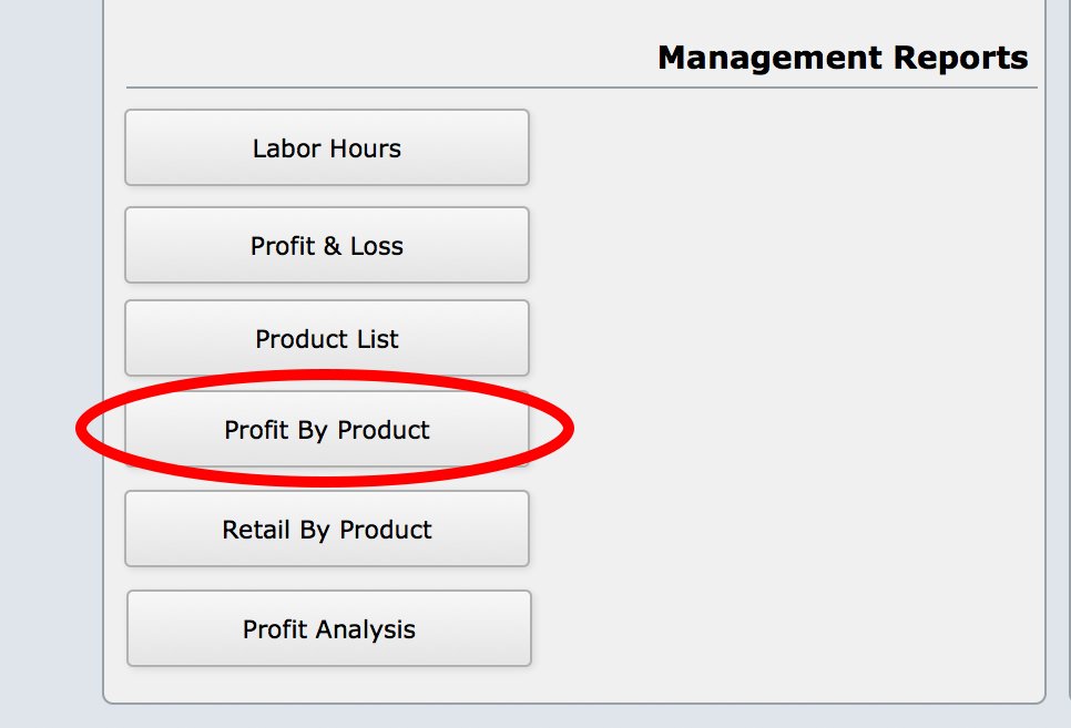 Open the Profit By Product Report Open the Profit By Product Report