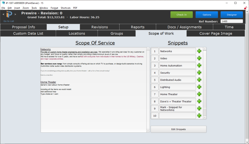 Proposal Scope of Work Proposal Scope of Work