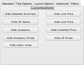 Proposal Options: Customization Proposal Options: Customization