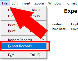 Export Report to Excel