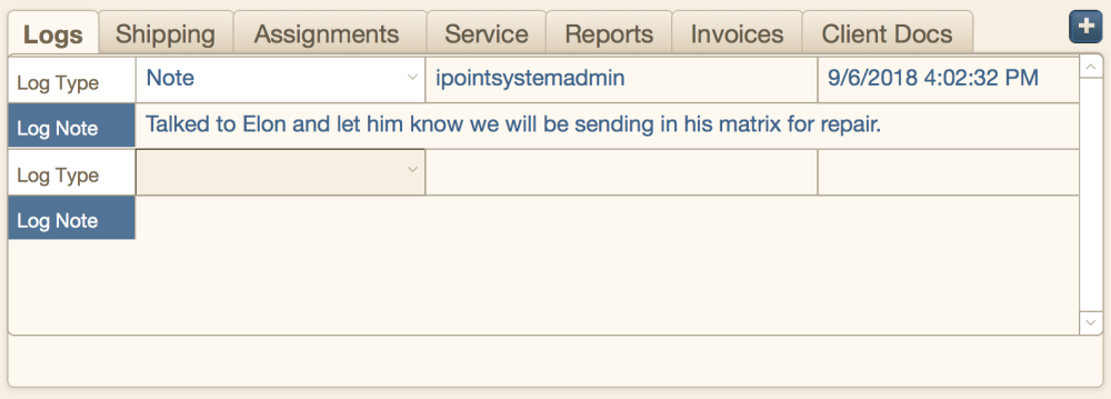 RMAs: Logs RMAs: Logs