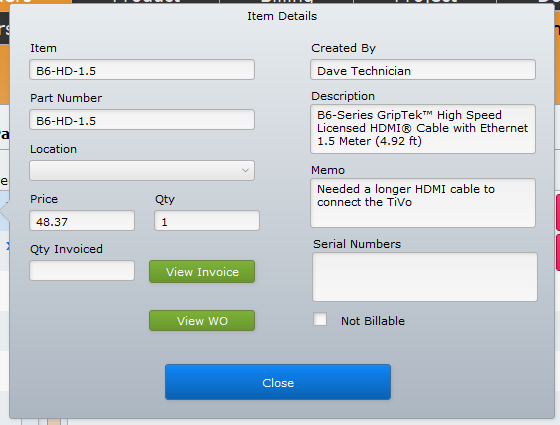 Added Parts details Added Parts details