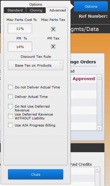 Sales Order Options: Advanced Sales Order Options: Advanced