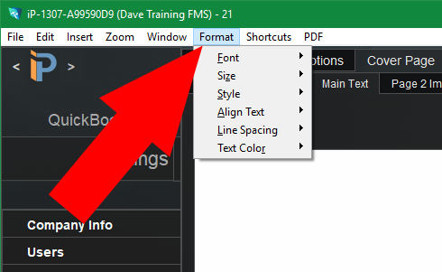 Cover Page: Format Text Cover Page Format Text