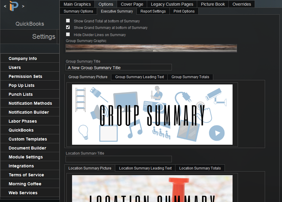 Custom Template Executive Summary Options Custom Template Executive Summary Options