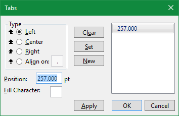 Customize Tab Stops Customize Tab Stops
