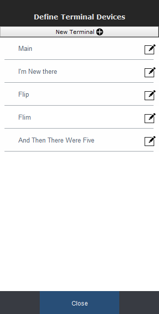 Define Terminal Defices Define Terminal Defices