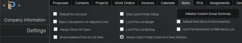 Item Options item Options
