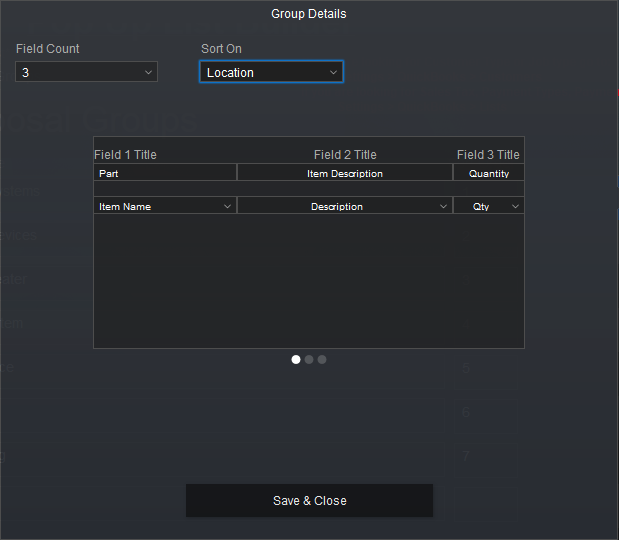 Proposal Group Details Proposal Group Details