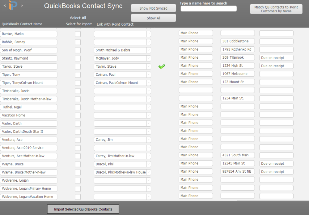 QuickBooks Customer Import QuickBooks Customer Import