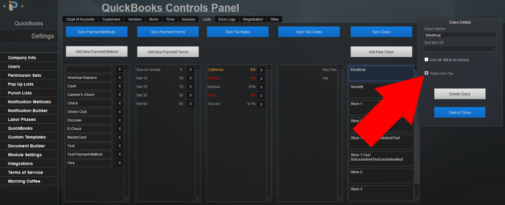 QuickBooks: Lists - Track Use Tax QuickBooks: Lists - Track Use Tax