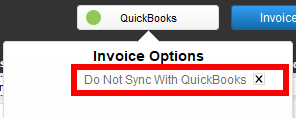 Do Not Sync with QuickBooks Do Not Sync with QuickBooks