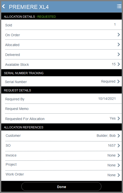 Stock Options window Stock Options window