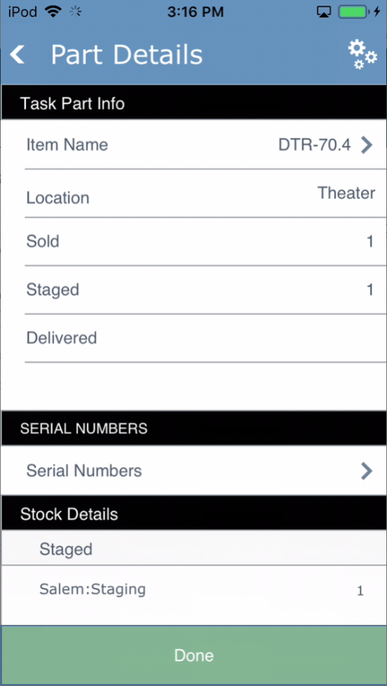 Part Details Part Details