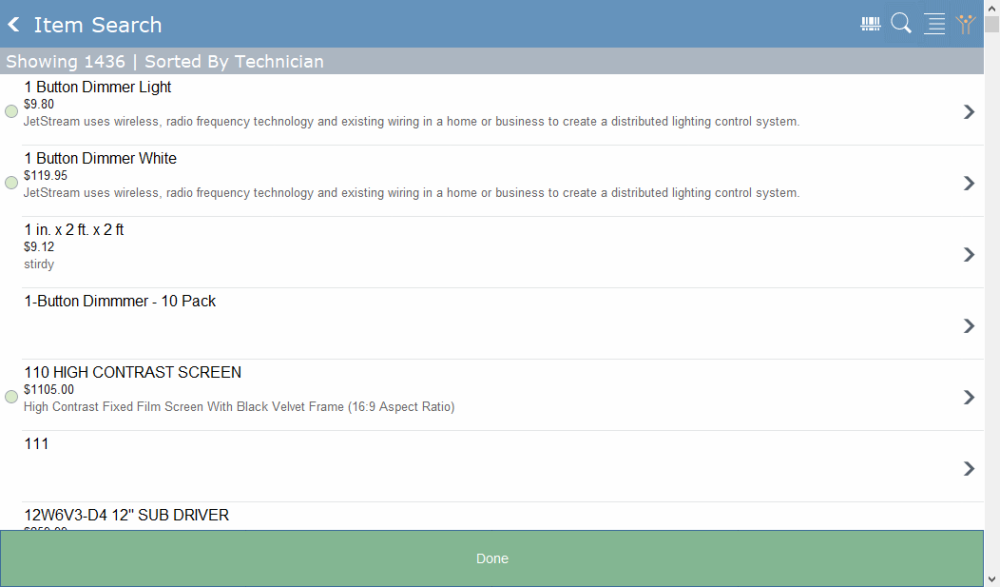 Add New Part: Lookup From List Add New Part: Lookup From List