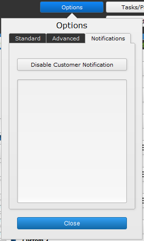 Work Order Notification Options Work Order Notification Options