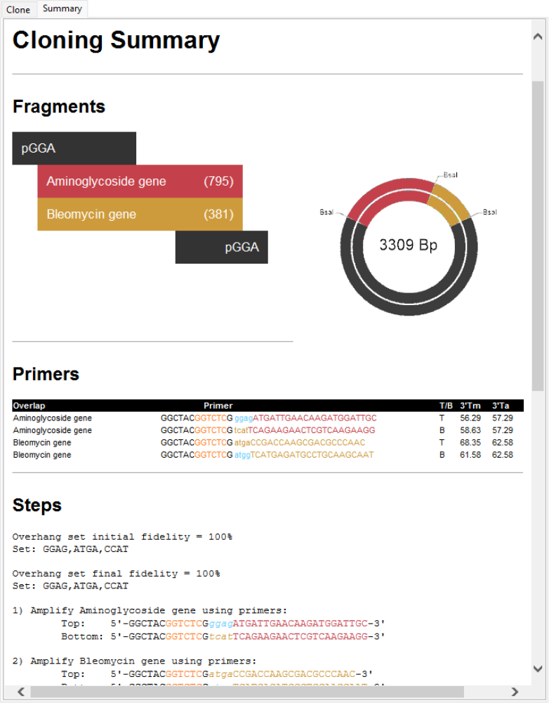 Try it! – Golden Gate cloning - User Guide to SeqBuilder Pro - 18.0