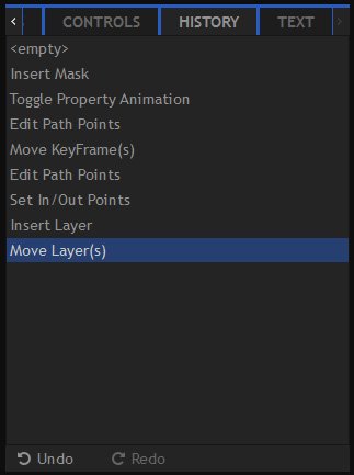 History & Undo/Redo - HitFilm Legacy - 7