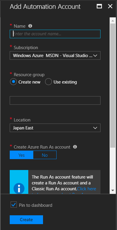 Automation Accounts