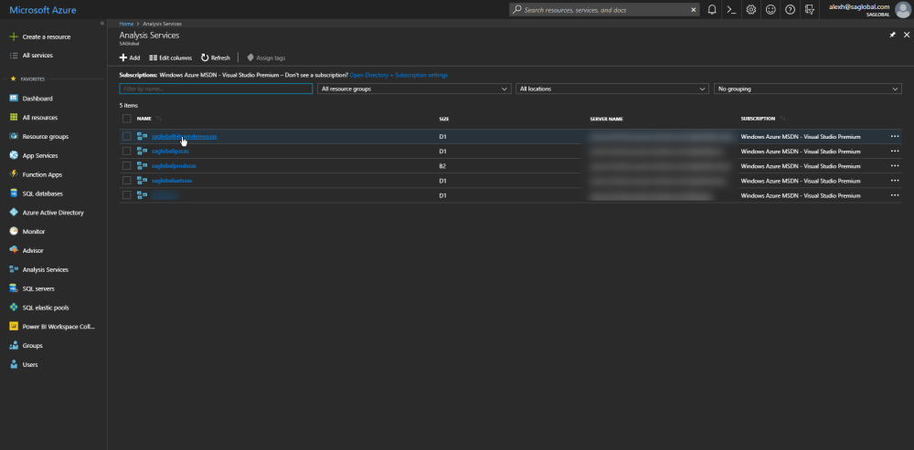 Azure Analysis Services