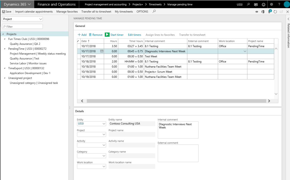 Imported Data on Pending Form