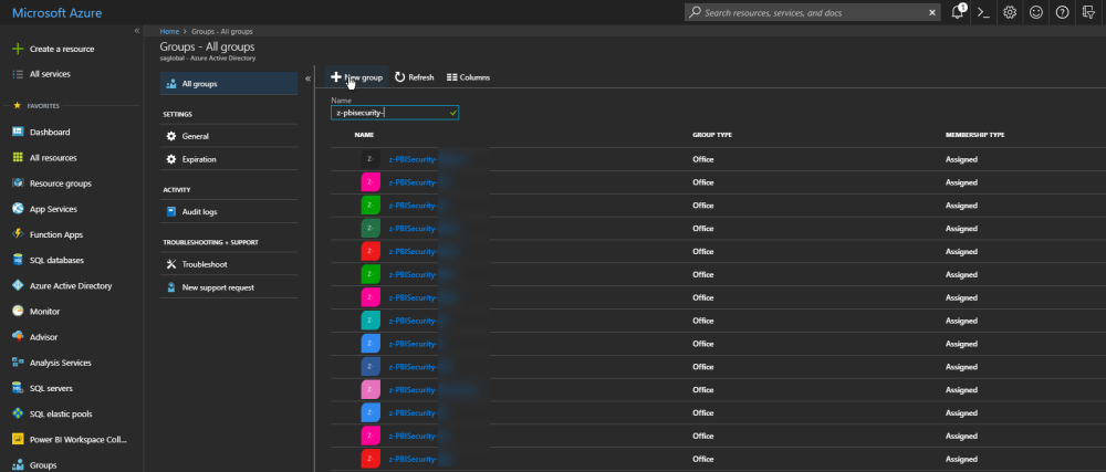 Mail Enabled Security Groups