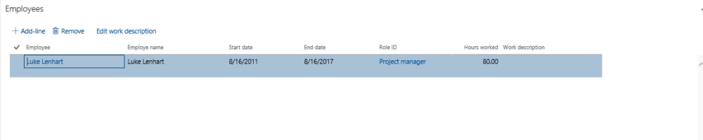 Project Qualification View Employees Tab