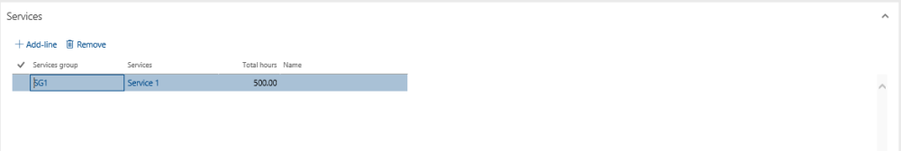 Project Qualification View Services Tab
