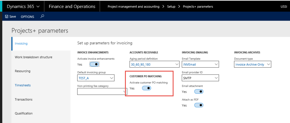Projects Plus Parameter